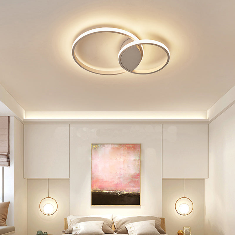 14"/19"/21.5" Wide Circular Corridor Flush Mount Light Acrylic LED Simplicity Ceiling Mounted Fixture, White Light White 19" Clearhalo 'Ceiling Lights' 'Close To Ceiling Lights' 'Close to ceiling' 'Flush mount' Lighting' 162781