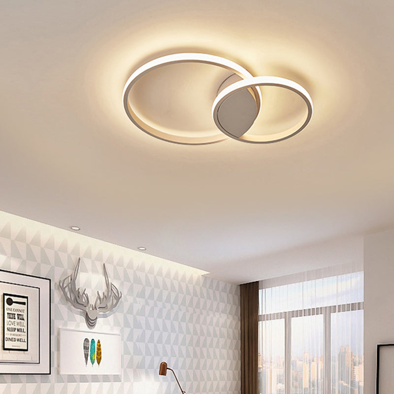 14"/19"/21.5" Wide Circular Corridor Flush Mount Light Acrylic LED Simplicity Ceiling Mounted Fixture, White Light Clearhalo 'Ceiling Lights' 'Close To Ceiling Lights' 'Close to ceiling' 'Flush mount' Lighting' 162782