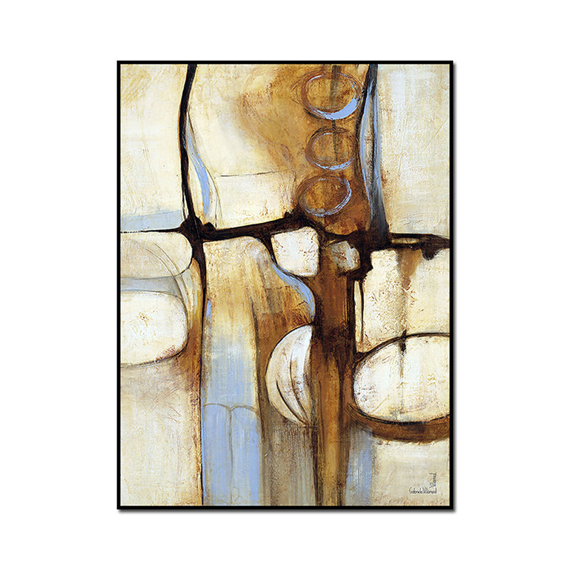 Modern Wall Art Brown and Blue Abstract Pattern Canvas Print for Sitting Room Clearhalo 'Art Gallery' 'Canvas Art' 'Contemporary Art Gallery' 'Modern' Arts' 1628725