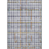 Grey Novelty Rug Polyester Checked Pattern Rug Washable Non-Slip Backing Carpet for Living Room Clearhalo 'Area Rug' 'Modern' 'Rugs' Rug' 1634987