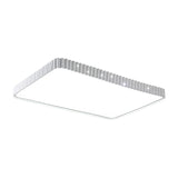 Modern LED Flush Mount Lamp with Acrylic Shade White/Gold Rectangular Ceiling Light in Warm/White Light, 19"/37.5" W Clearhalo 'Ceiling Lights' 'Close To Ceiling Lights' 'Close to ceiling' 'Flush mount' Lighting' 163517