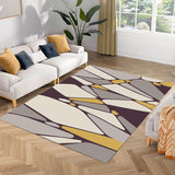 Contemporary Modern Rug in Grey Colorblock Irregular Shape Pattern Rug Polyester Non-Slip Carpet for Home Decoration Clearhalo 'Area Rug' 'Modern' 'Rugs' Rug' 1635253