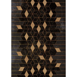 Scandinavian Modern Rug in Black Geometry Diamond Pattern Rug Polyester Non-Slip Backing Carpet for Home Decoration Clearhalo 'Area Rug' 'Modern' 'Rugs' Rug' 1635272