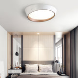 Nordic Round Ceiling Light Fixture Acrylic LED Bedroom Flush Mount Lamp in White/Grey/Green, 16"/19.5" Dia Clearhalo 'Ceiling Lights' 'Close To Ceiling Lights' 'Close to ceiling' 'Flush mount' Lighting' 163545