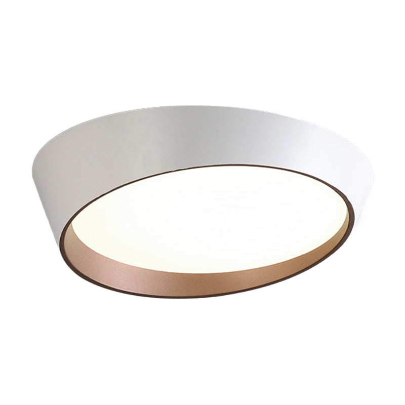 Nordic Round Ceiling Light Fixture Acrylic LED Bedroom Flush Mount Lamp in White/Grey/Green, 16"/19.5" Dia Clearhalo 'Ceiling Lights' 'Close To Ceiling Lights' 'Close to ceiling' 'Flush mount' Lighting' 163546