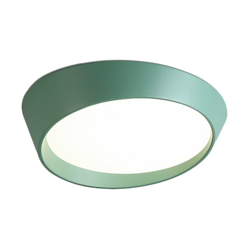 Nordic Round Ceiling Light Fixture Acrylic LED Bedroom Flush Mount Lamp in White/Grey/Green, 16"/19.5" Dia Clearhalo 'Ceiling Lights' 'Close To Ceiling Lights' 'Close to ceiling' 'Flush mount' Lighting' 163549