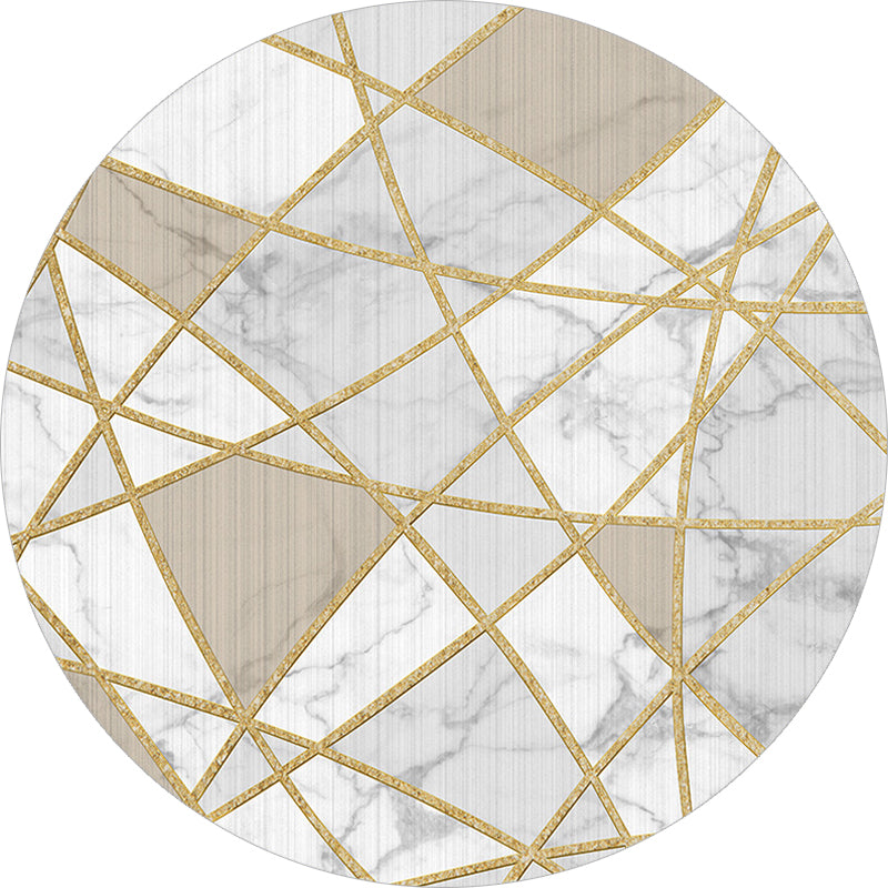 Stylish Geometric Pattern Rug White and Pink Nordic Rug Polyester Washable Non-Slip Backing Area Rug for Living Room Clearhalo 'Area Rug' 'Modern' 'Rugs' Rug' 1635826