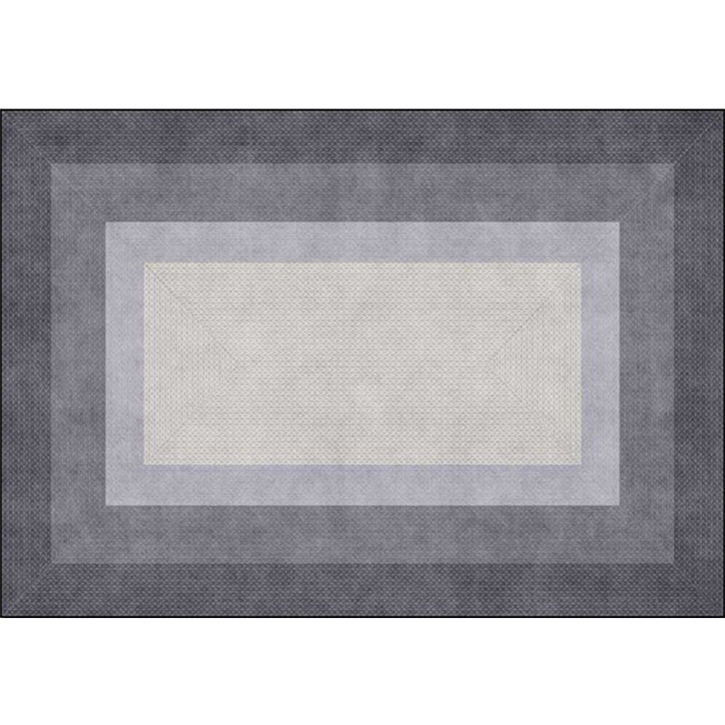 Stylish Woven Grain Pattern Rug Grey Modern Rug Polyester Washable Non-Slip Backing Area Rug for Bedroom Clearhalo 'Area Rug' 'Modern' 'Rugs' Rug' 1635890