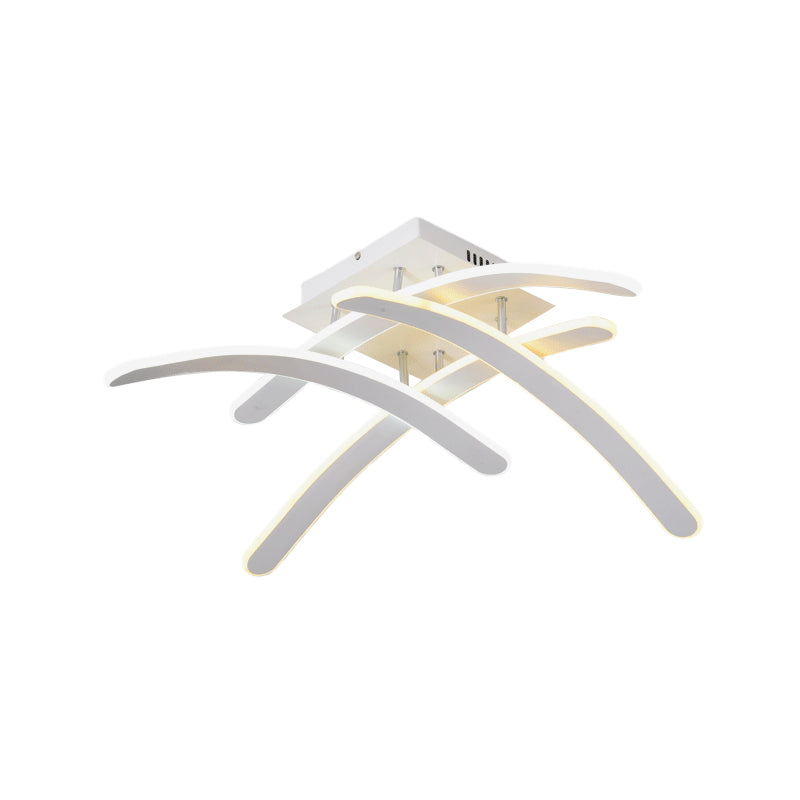 Cross Bedroom Flush Mount Ceiling Light Acrylic LED Modernism Flush Mount Lamp in Warm/White Light Clearhalo 'Ceiling Lights' 'Close To Ceiling Lights' 'Close to ceiling' 'Semi-flushmount' Lighting' 163606