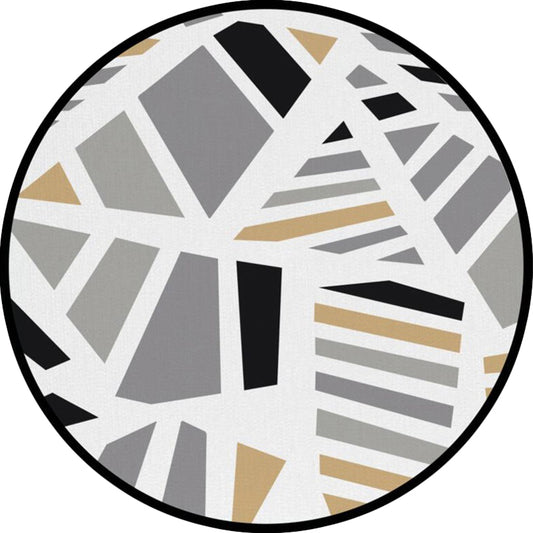 Simple Modern Rug in Grey Geometry Pattern Rug Polyester Pet Friendly Carpet for Home Decoration Clearhalo 'Area Rug' 'Modern' 'Rugs' Rug' 1636128