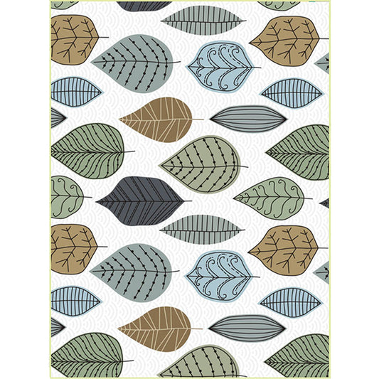 Minimalist Modern Rug in White Botanical Leaf Pattern Rug Polyester Non-Slip Washable Carpet for Home Decoration Clearhalo 'Area Rug' 'Modern' 'Rugs' Rug' 1636445