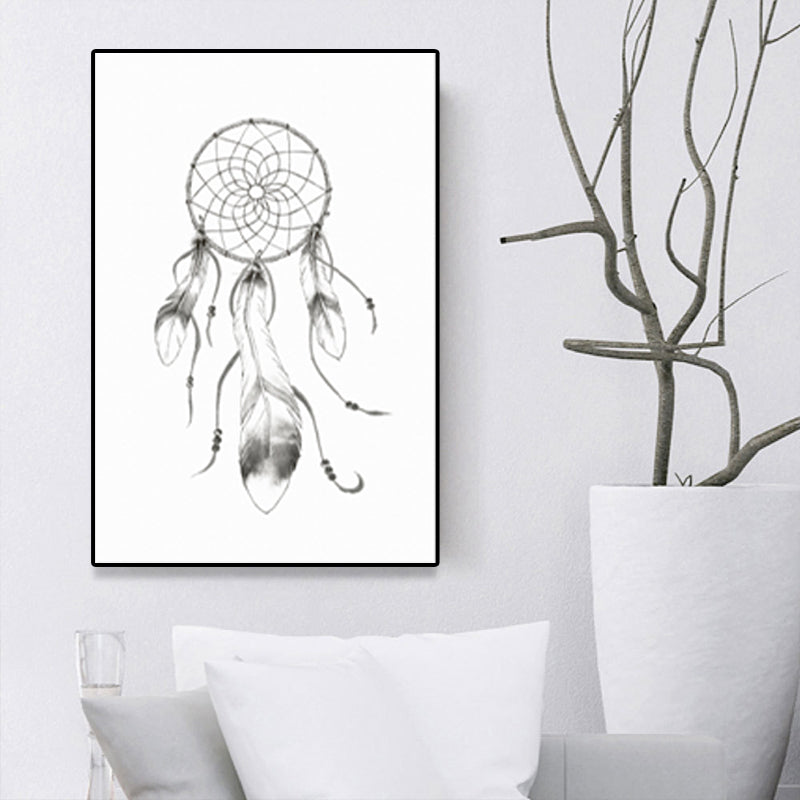 Fabulous Dreamcatcher Wall Decor voor eetkamer in grijze, meerdere maten opties