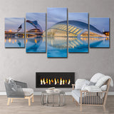 Global Inspirado Wall Art Blue Sydney Opera House en Early Night View Decoración de pared