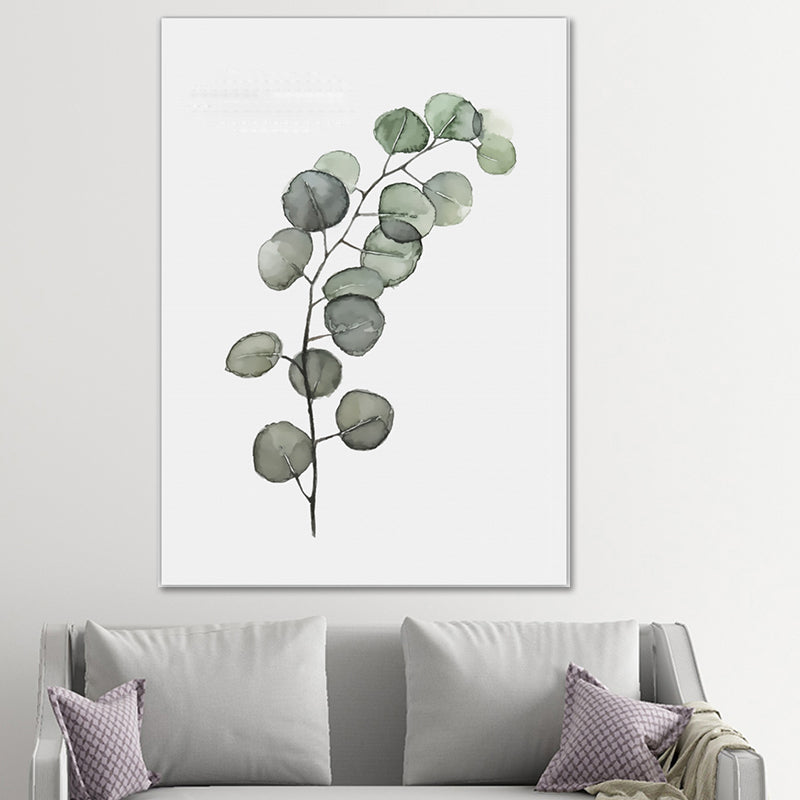 Contemporary Plant Painting Art Print Canvas Textured Green Wall Decoration for Home Green Design 3 Clearhalo 'Art Gallery' 'Canvas Art' 'Contemporary Art Gallery' 'Modern' Arts' 1640690