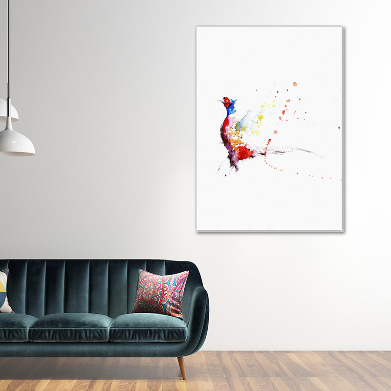 Simple Canvas Wall Art Multicolored Animal Painting Wall Decor for House Interior Clearhalo 'Art Gallery' 'Canvas Art' 'Contemporary Art Gallery' 'Modern' Arts' 1640837