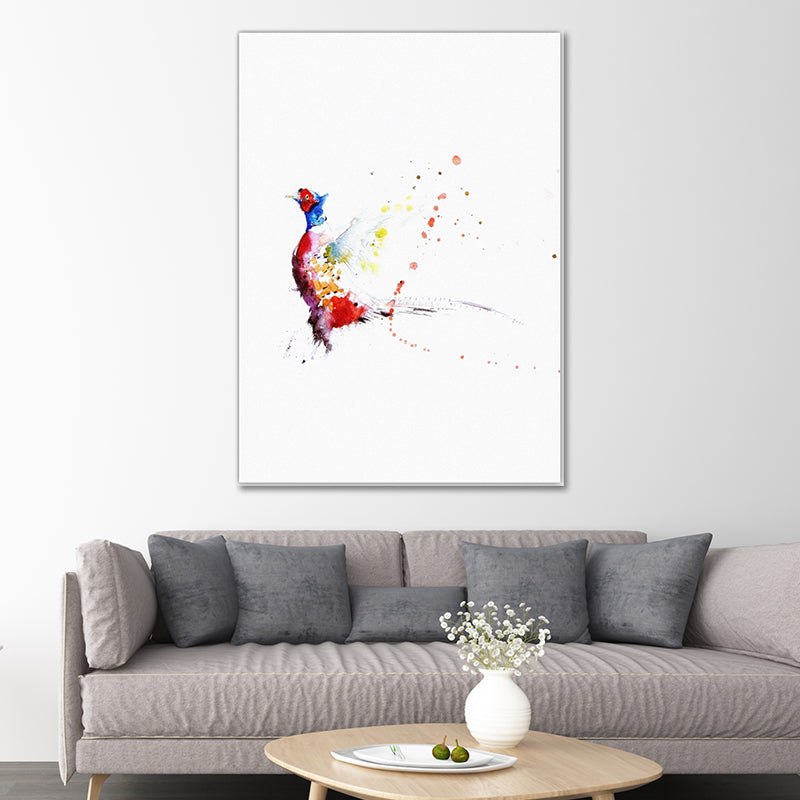 Simple Canvas Wall Art Multicolored Animal Painting Wall Decor for House Interior Clearhalo 'Art Gallery' 'Canvas Art' 'Contemporary Art Gallery' 'Modern' Arts' 1640838