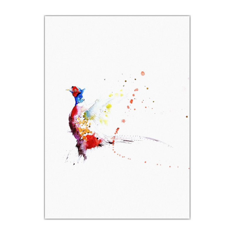 Simple Canvas Wall Art Multicolored Animal Painting Wall Decor for House Interior Clearhalo 'Art Gallery' 'Canvas Art' 'Contemporary Art Gallery' 'Modern' Arts' 1640839