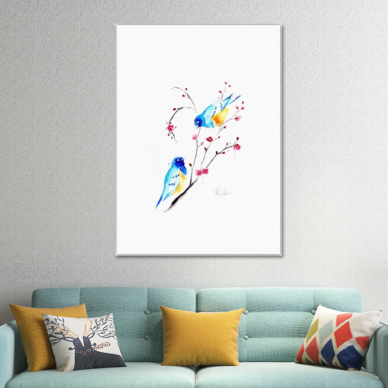 Simple Canvas Wall Art Multicolored Animal Painting Wall Decor for House Interior Clearhalo 'Art Gallery' 'Canvas Art' 'Contemporary Art Gallery' 'Modern' Arts' 1640845