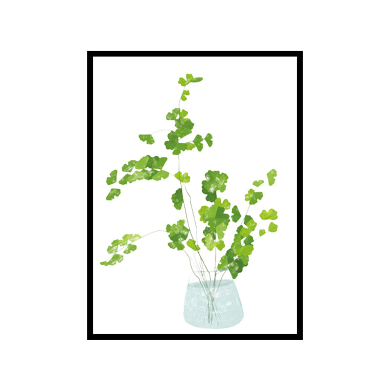 Nordic Bonsai Art Print Canvas Textured Pastel Color Wall Decor for Sitting Room