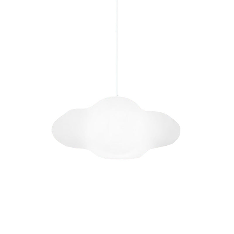 White Cloud Hanging Light Modern PE 1 Light White Pendant Light in Warm/White for Bedroom Clearhalo 'Ceiling Lights' 'Modern Pendants' 'Modern' 'Pendant Lights' 'Pendants' Lighting' 164114