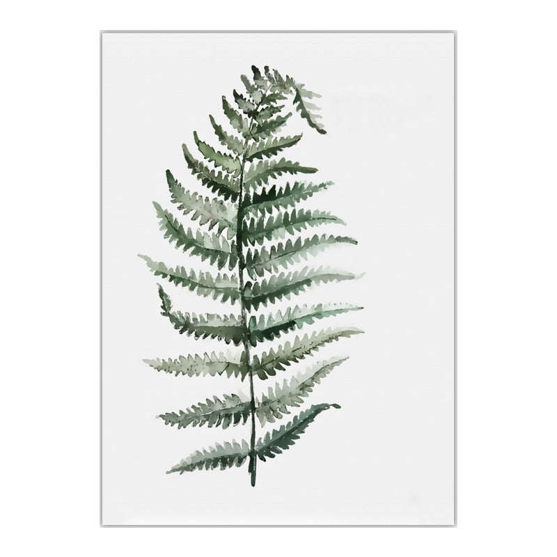 Botanic Leaf Print Wall Art Minimalism Textured Canvas in Pastel Color for Living Room Clearhalo 'Art Gallery' 'Canvas Art' 'Contemporary Art Gallery' 'Modern' Arts' 1641372