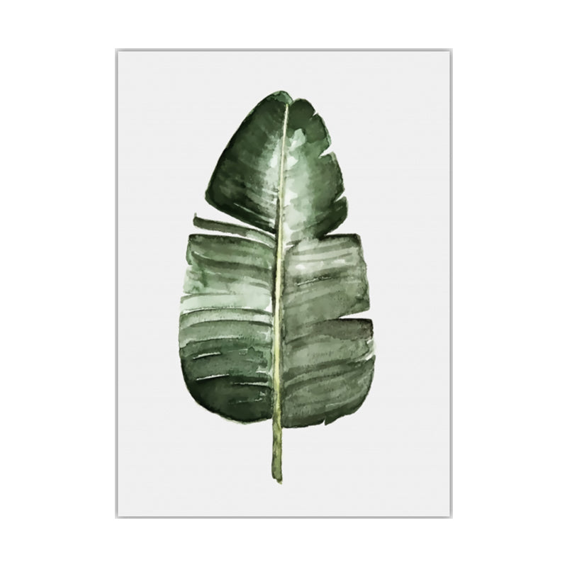 Botanic Leaf Print Wall Art Minimalism Textured Canvas in Pastel Color for Living Room Clearhalo 'Art Gallery' 'Canvas Art' 'Contemporary Art Gallery' 'Modern' Arts' 1641386