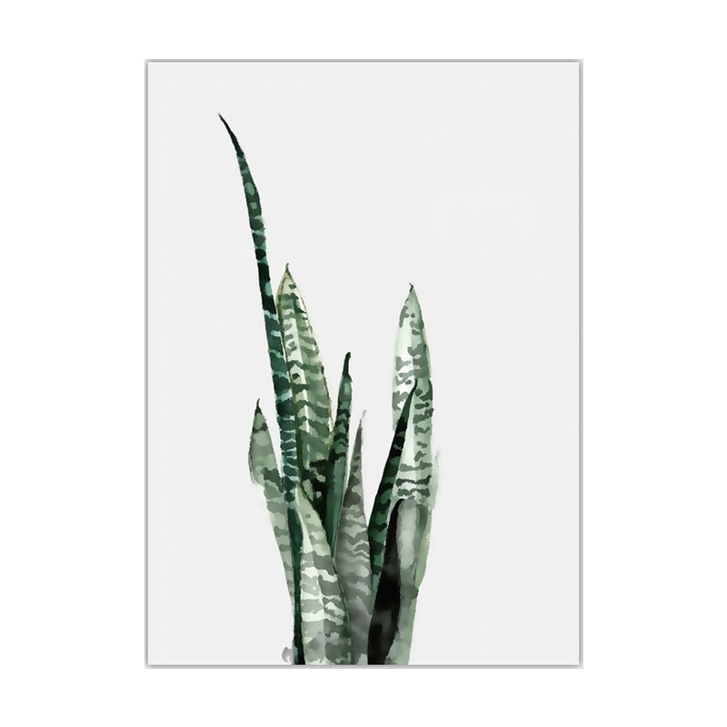 Botanic Leaf Print Wall Art Minimalism Textured Canvas in Pastel Color for Living Room Clearhalo 'Art Gallery' 'Canvas Art' 'Contemporary Art Gallery' 'Modern' Arts' 1641393