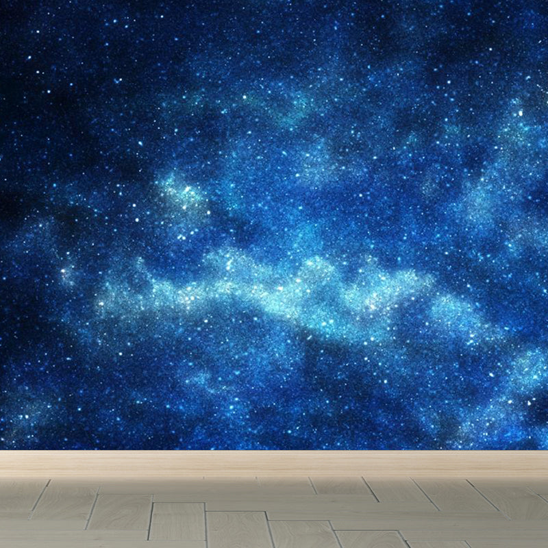 Starry Sky Mural Decal Modern Decorative Living Room Wall Covering, Custom Printed Blue Design 3 Clearhalo 'Wall Decor' 'Wall Mural' 1646520