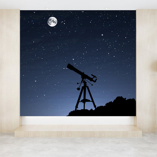 Mysterious Outer Space Mural Wallpaper Contemporary Non-Woven Cloth Wall Covering Clearhalo 'Wall Decor' 'Wall Mural' 1647834