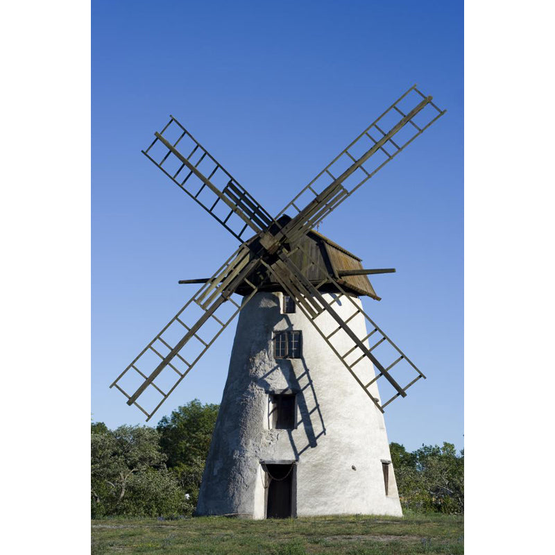 Whole Windmill View Mural Wallpaper for Wall Decor Contemporary Girls Room Wall Art Clearhalo 'Wall Decor' 'Wall Mural' 1647956