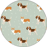 Unique Kids Rug in White and Brown Animal Dog Food Pattern Rug Polyester Stain-Resistant Carpet for Nursery Clearhalo 'Area Rug' 'Rug' 1649080