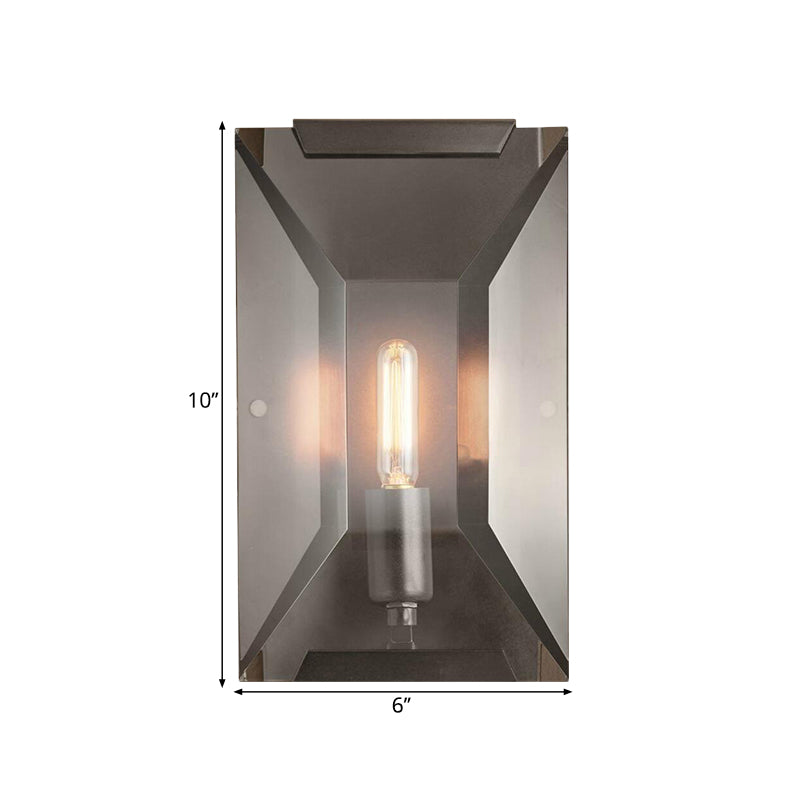 Oblong Sconce Light Fixture Modern Crystal Rectangle 1 Head Corridor Wall Mounted Lamp in Black Clearhalo 'Cast Iron' 'Glass' 'Industrial' 'Modern wall lights' 'Modern' 'Tiffany' 'Traditional wall lights' 'Wall Lamps & Sconces' 'Wall Lights' Lighting' 1649847
