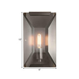 Oblong Sconce Light Fixture Modern Crystal Rectangle 1 Head Corridor Wall Mounted Lamp in Black Clearhalo 'Cast Iron' 'Glass' 'Industrial' 'Modern wall lights' 'Modern' 'Tiffany' 'Traditional wall lights' 'Wall Lamps & Sconces' 'Wall Lights' Lighting' 1649847