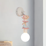 White Ball Wall Sconce Light Cartoon 1 Head Milk Glass Wall Lighting with Elephant/Deer/Unicorn Deco Clearhalo 'Wall Lamps & Sconces' 'Wall Lights' Lighting' 1651665