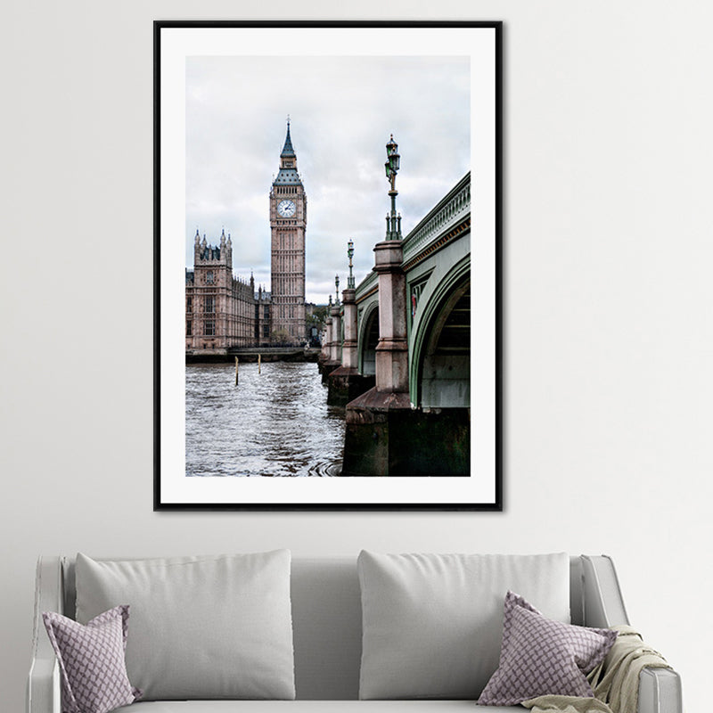 Photograph Print Contemporary Canvas Landmark in Soft Color, Multiple Size Options - Clearhalo - 'Arts' - 'Canvas Art' - 1652867