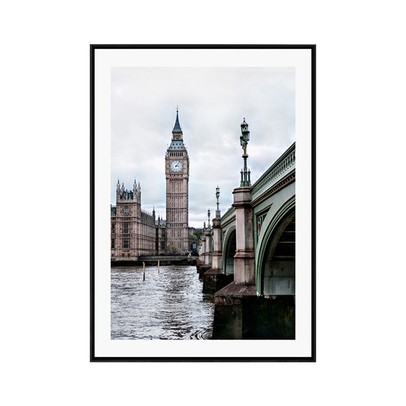 Photograph Print Contemporary Canvas Landmark in Soft Color, Multiple Size Options - Clearhalo - 'Arts' - 'Canvas Art' - 1652868