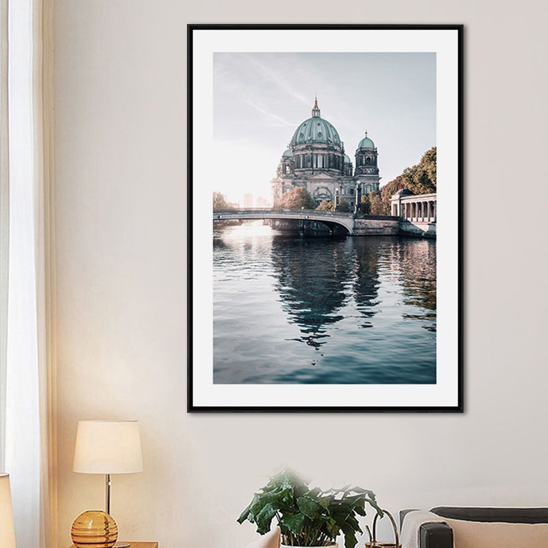 Photograph Print Contemporary Canvas Landmark in Soft Color, Multiple Size Options - Green - Clearhalo - 'Arts' - 'Canvas Art' - 1652872
