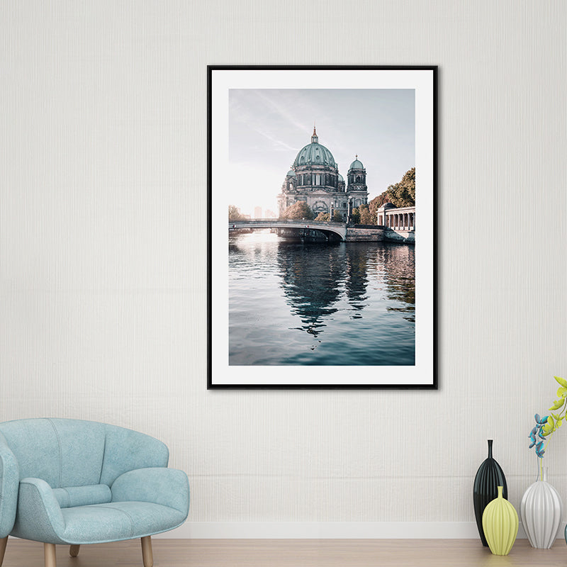 Photograph Print Contemporary Canvas Landmark in Soft Color, Multiple Size Options - Clearhalo - 'Arts' - 'Canvas Art' - 1652873