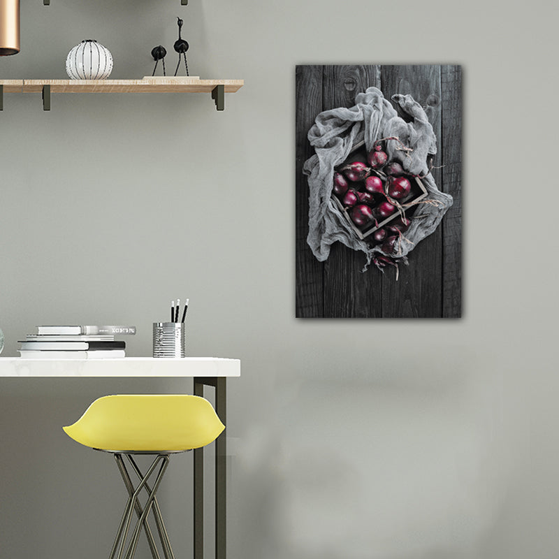 Photo Printed Diet Canvas Art Dark Color Modern Style Wall Decor for Dining Room Clearhalo 'Art Gallery' 'Canvas Art' 'Contemporary Art Gallery' 'Modern' Arts' 1653530