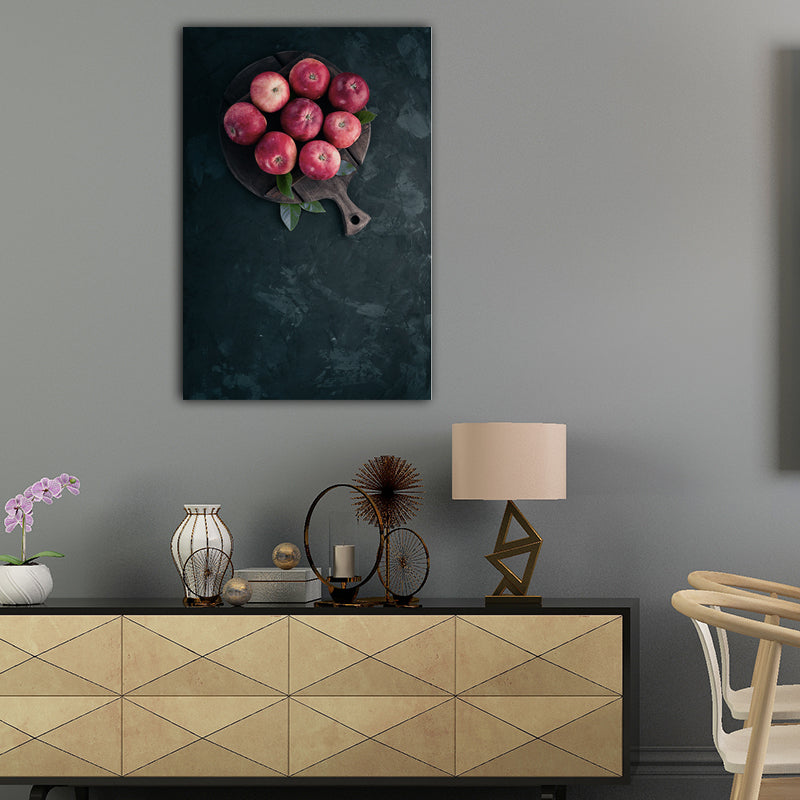 Photo Printed Diet Canvas Art Dark Color Modern Style Wall Decor for Dining Room Red Clearhalo 'Art Gallery' 'Canvas Art' 'Contemporary Art Gallery' 'Modern' Arts' 1653536