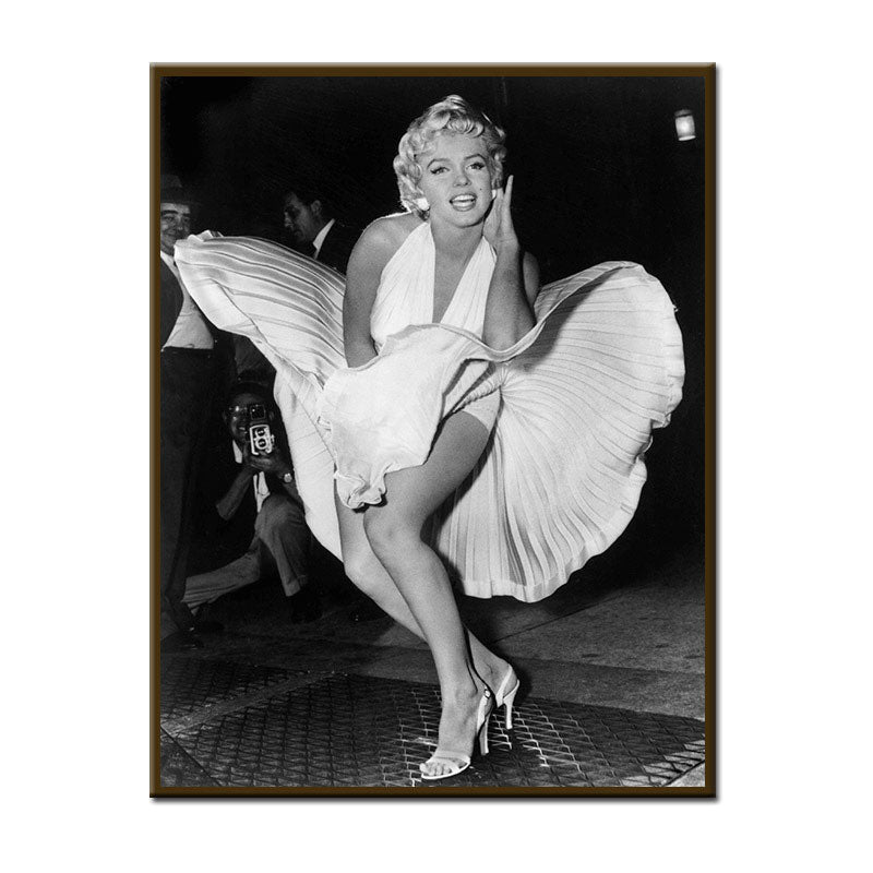 Marilyn Monroe Wall Art Light-Color Canvas Print Wall Decor for Boys Bedroom, Textured - Clearhalo - 'Arts' - 'Canvas Art' - 1653609