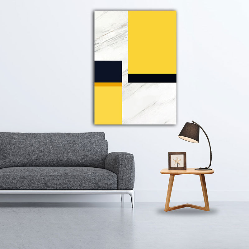 Canvas Yellow Wall Decor Modern Style Geometric Painting, Multiple Sizes Options Yellow Design 3 Clearhalo 'Art Gallery' 'Canvas Art' 'Contemporary Art Gallery' 'Modern' Arts' 1653753