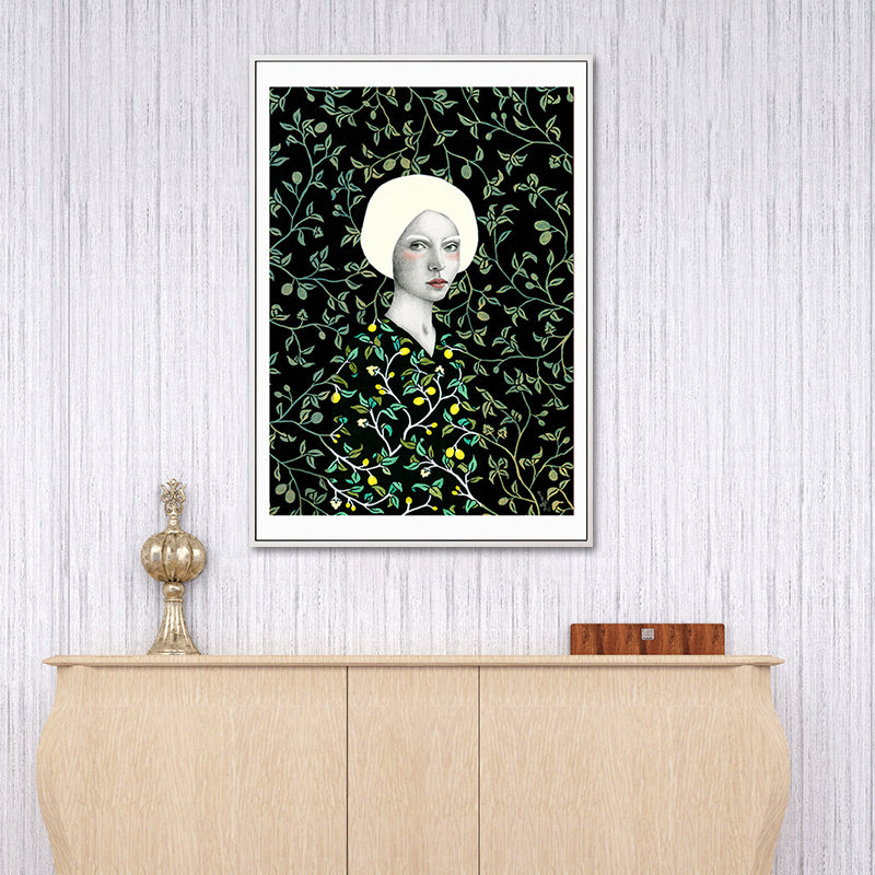 Contemporary Figure Canvas Wall Art Light-Color Textured Wall Decor for Sitting Room Clearhalo 'Art Gallery' 'Canvas Art' 'Contemporary Art Gallery' 'Modern' Arts' 1653941