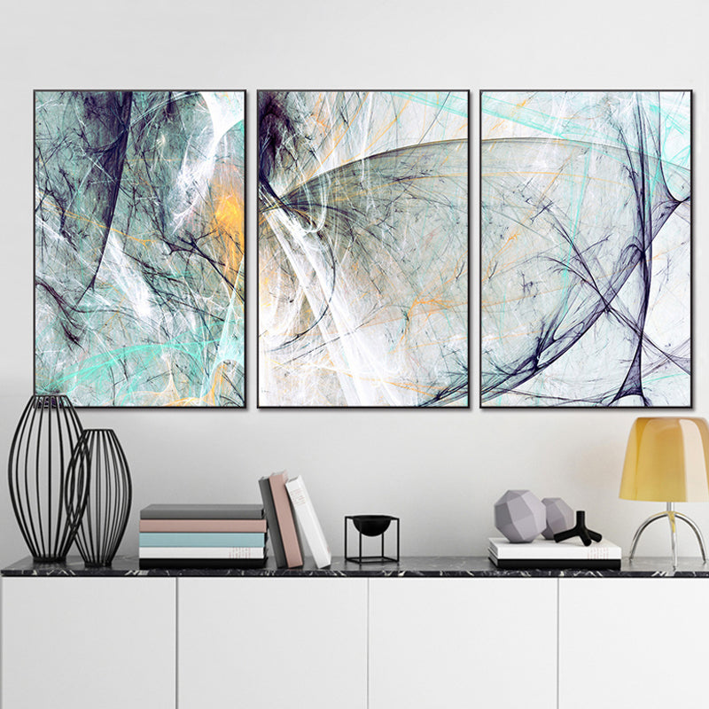 Green Abstract Wall Decor Textured Modern Bedroom Painting, Multiple Sizes Available Green Design 1 Clearhalo 'Art Gallery' 'Canvas Art' 'Contemporary Art Gallery' 'Modern' Arts' 1654374