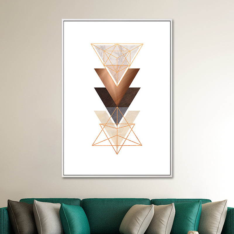 Nordic Geometric Shapes Wall Decor Canvas Textured Pastel Color Art Print for Bedroom Clearhalo 'Arts' 'Canvas Art' 1654553