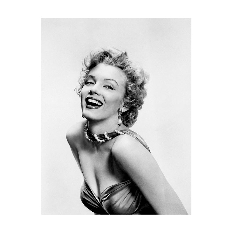 Photo Print Marilyn Monroe Canvas Retro Classic Superstar Wall Art in Black and White Clearhalo 'Arts' 'Canvas Art' 1654900