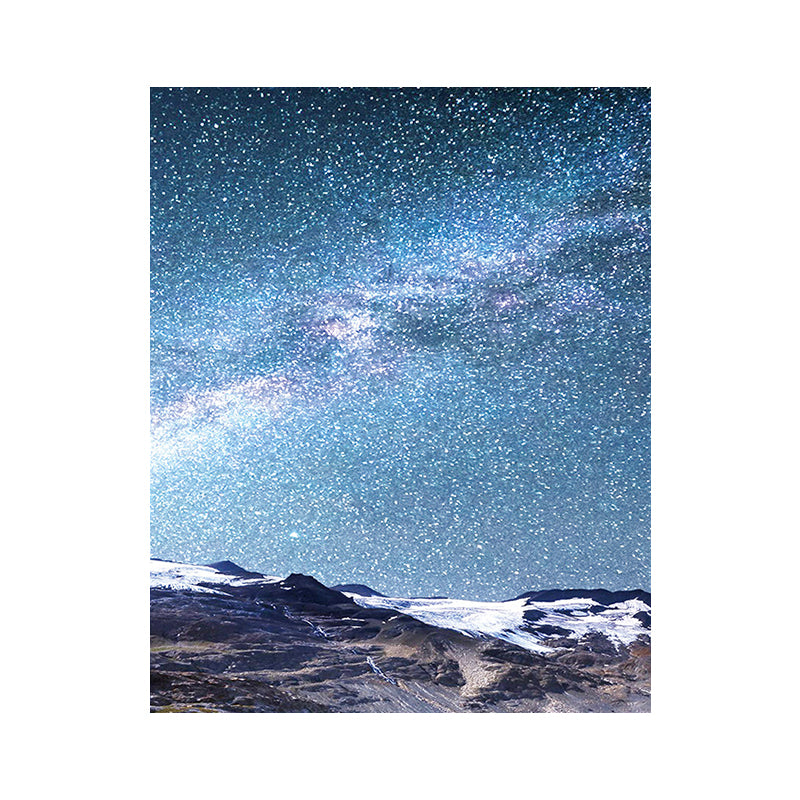 Starry Night Sky Wall Art Contemporary Textured Living Room Canvas Print in Dark Color Clearhalo 'Art Gallery' 'Canvas Art' 'Contemporary Art Gallery' 'Modern' Arts' 1655639
