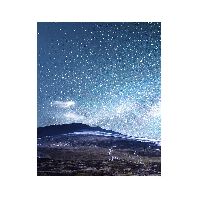 Starry Night Sky Wall Art Contemporary Textured Living Room Canvas Print in Dark Color Clearhalo 'Art Gallery' 'Canvas Art' 'Contemporary Art Gallery' 'Modern' Arts' 1655643