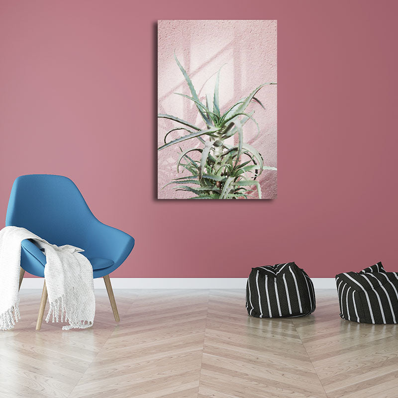 Botanical Wall Art Nordic Textured Living Room Canvas Print in Light Color Clearhalo 'Arts' 'Canvas Art' 1655801