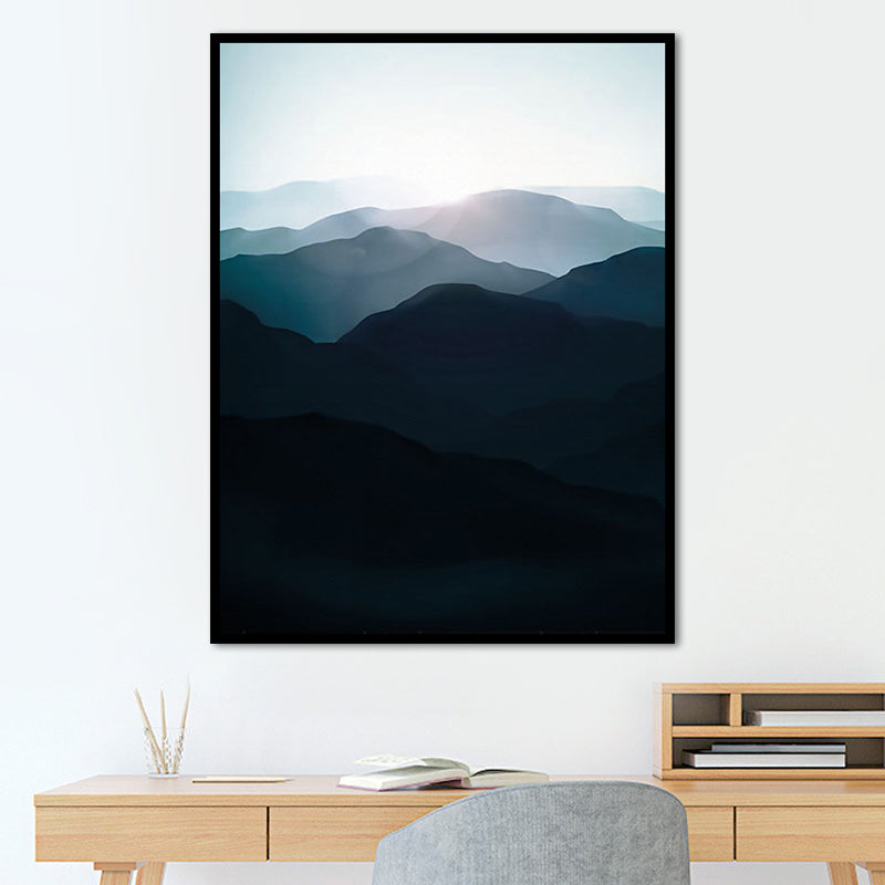 Mountain Top Wall Decor, Mountain Top Art, Foggy Mountain Canvas Art, Canvas Art, on sale Rustic Wall Art